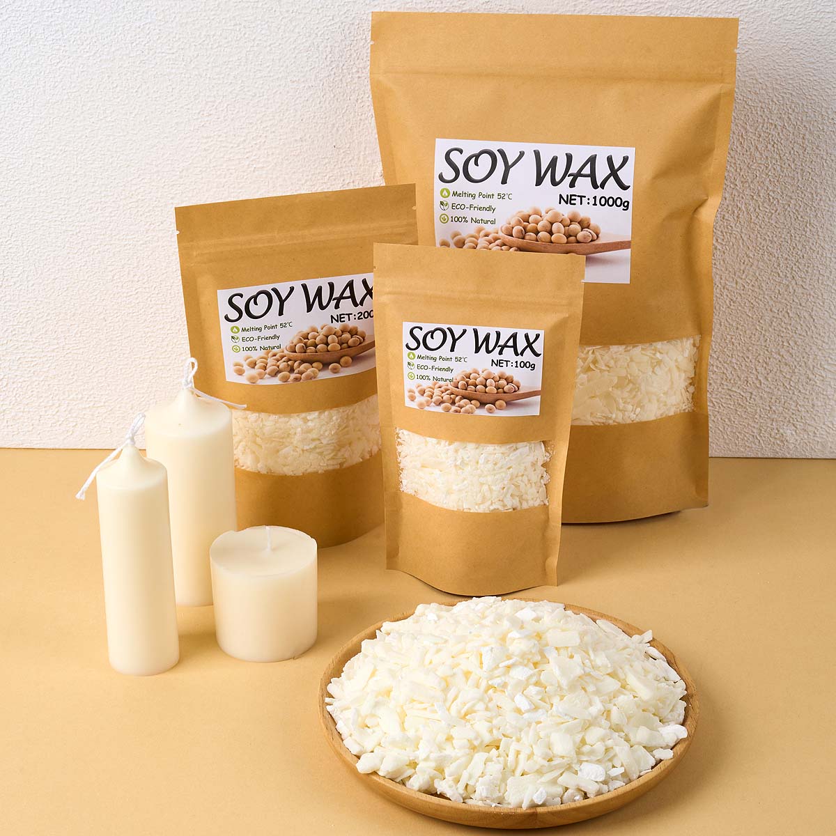 Candle Making Kits - Cera de soja blanca pura de