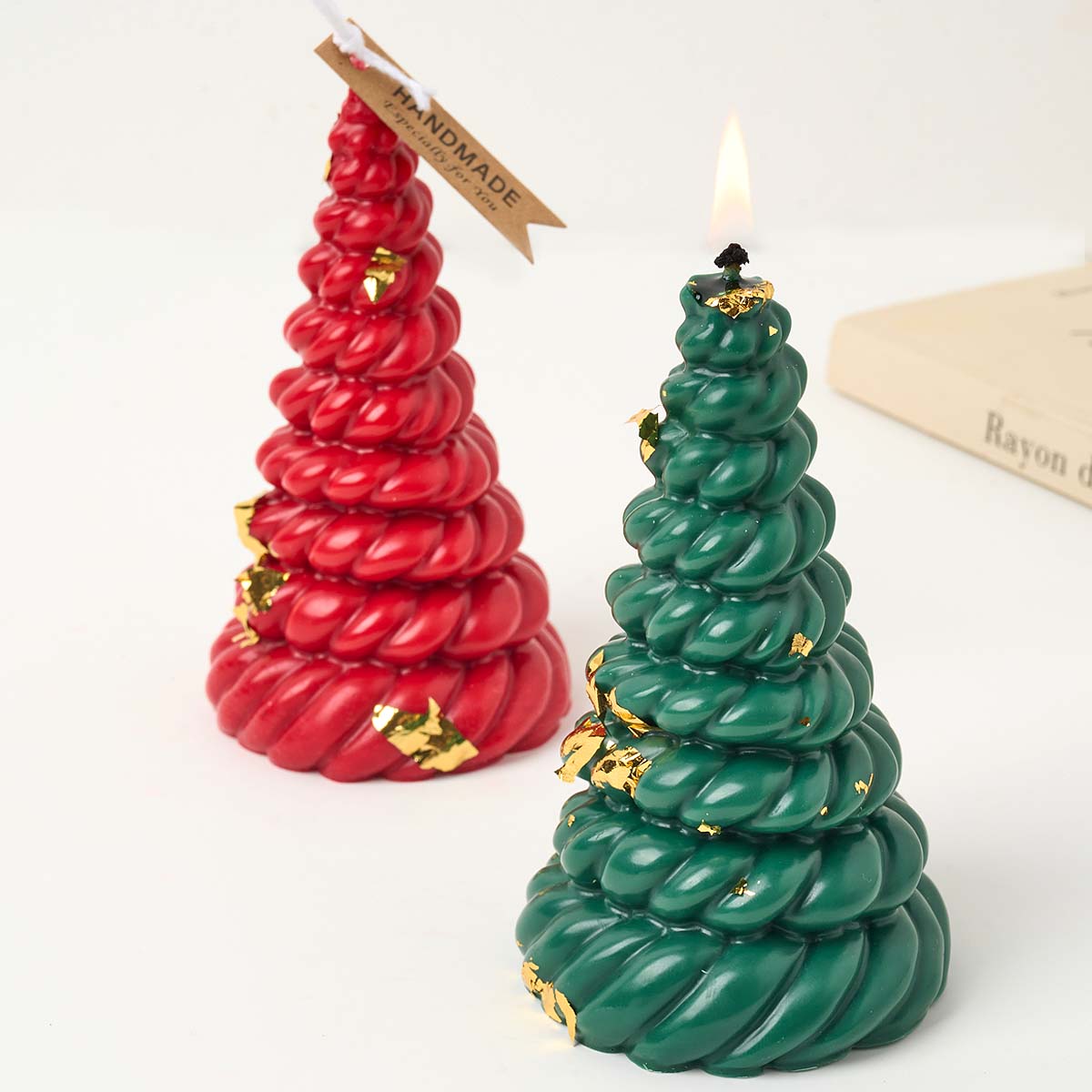Candle Making Kit Xmas - Cuerda de cáñamo 3D, árbol de
