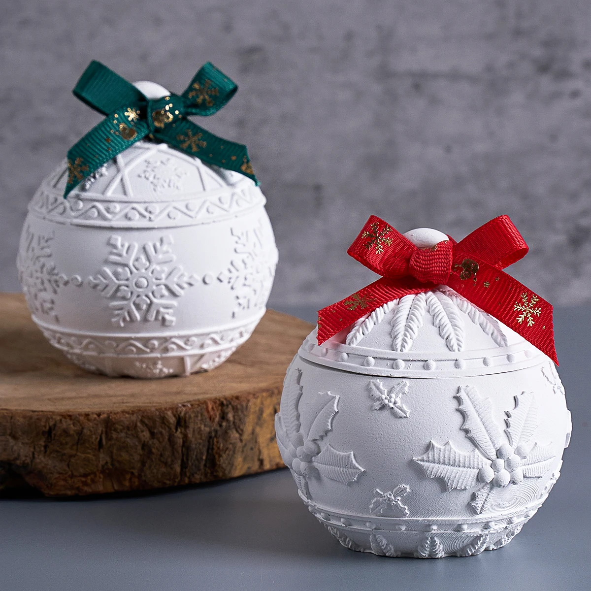 Candle Making Kit Xmas - Tarro de vela de bola redonda