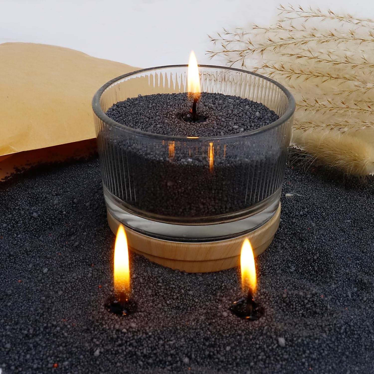 Candle Making Easy - Arena Negra para Velas con Mecha,
