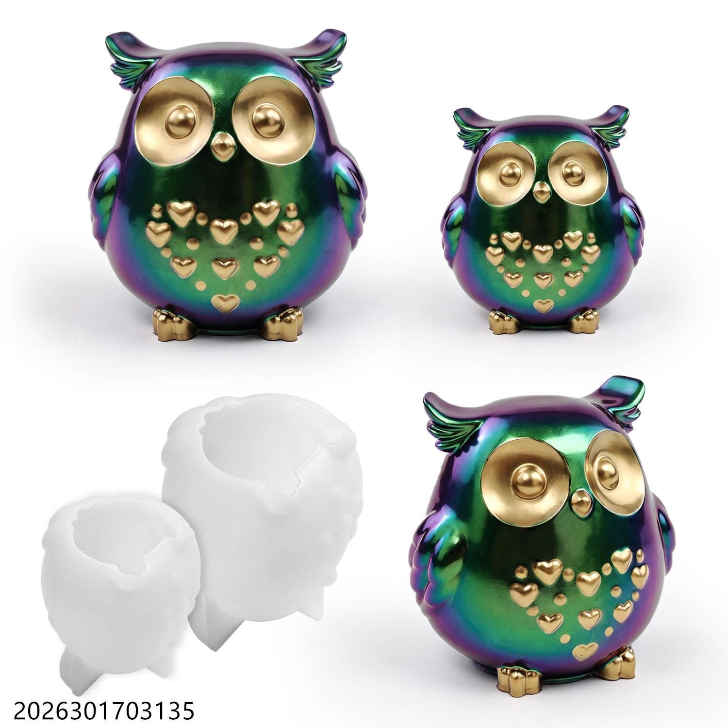 Candle Making Kits - Molde de silicona de búho 3D