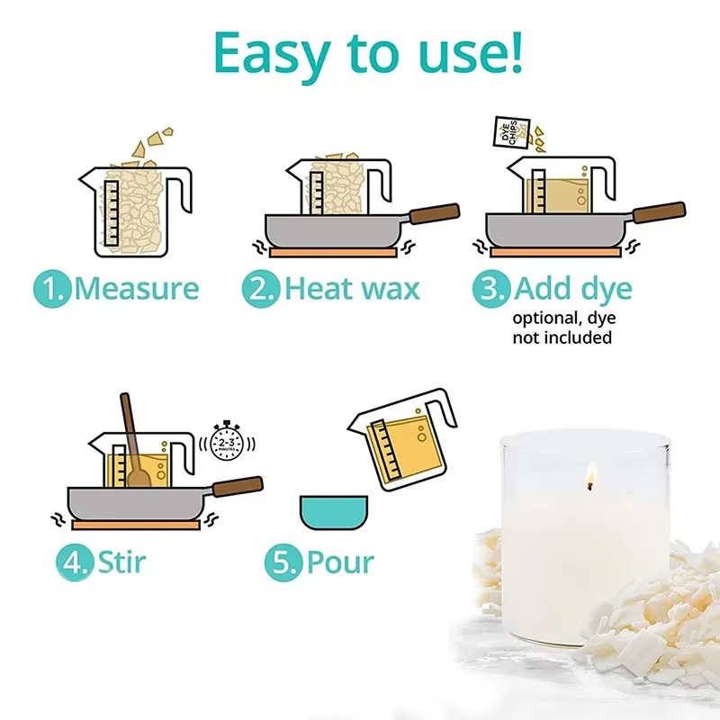 Cera de Soja Pura de 1 kg/500/ - Candle Making At Home reseña y precio