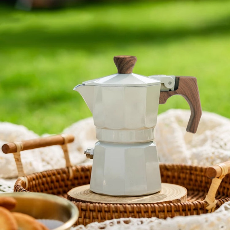 Cafetera Moka de una taza, caf - Pour Pot Aluminum reseña y precio