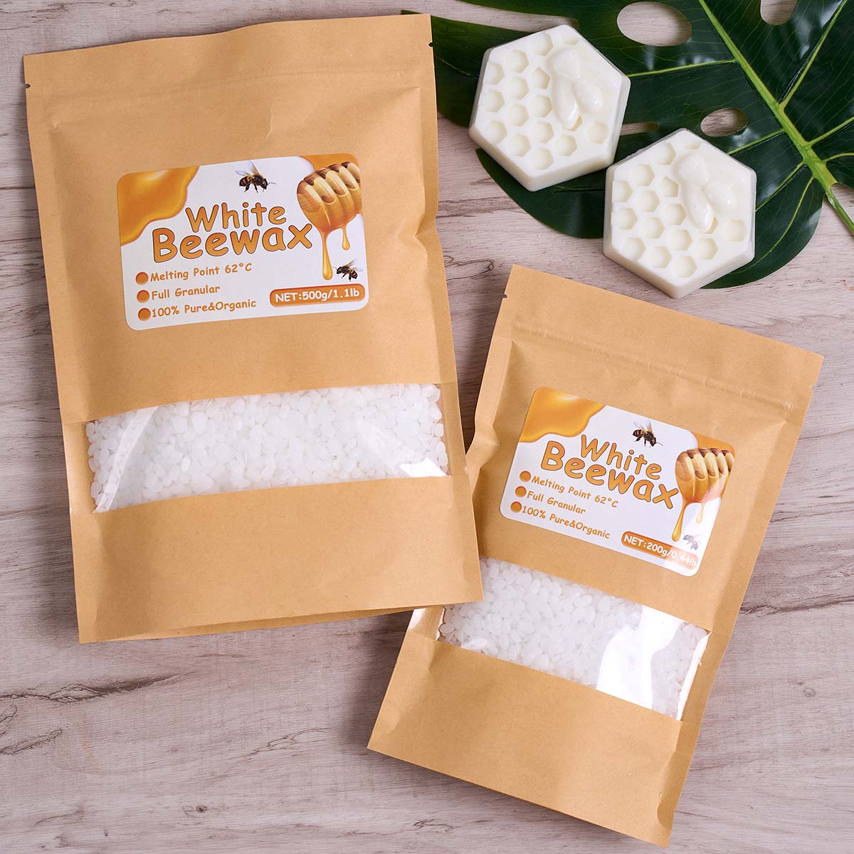 Cera de abejas blanca de 1000g - Candle Making Kit Beeswax reseña y precio