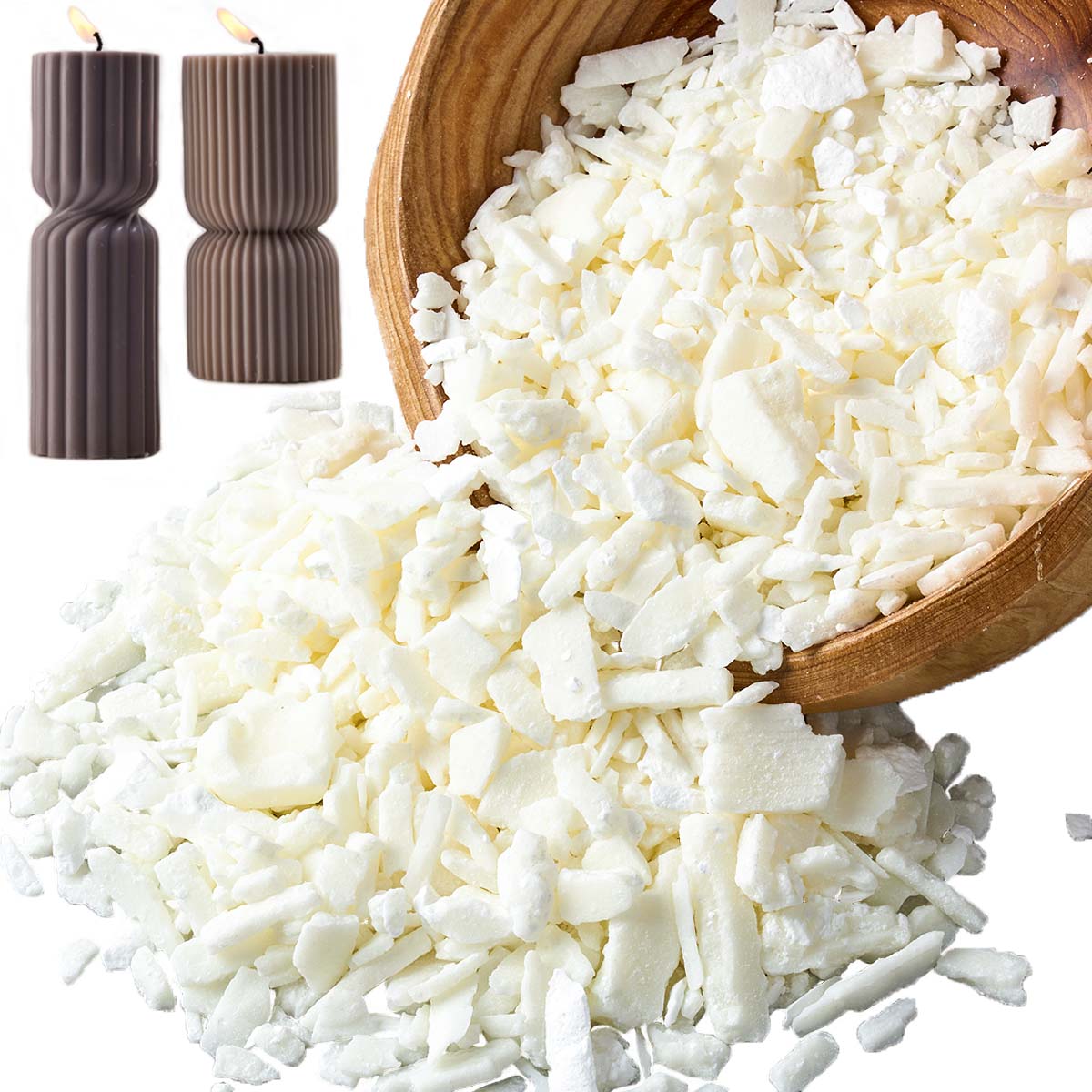 Cera de soja blanca pura de 1  - Candle Making Kits reseña y precio