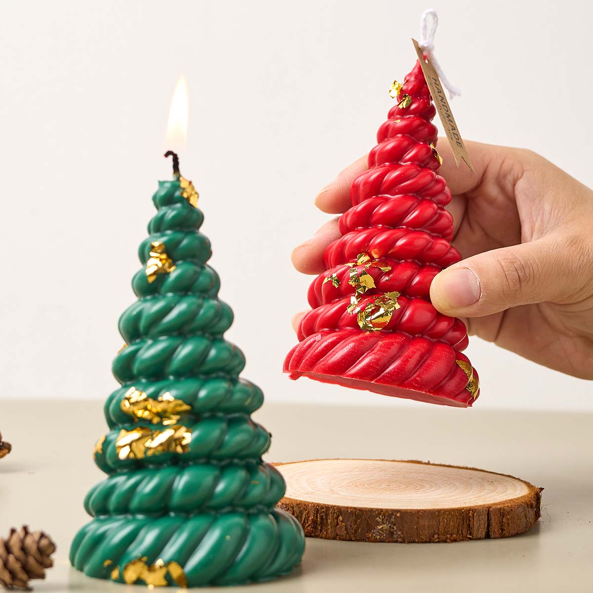 Cuerda de cáñamo 3D, árbol de  - Candle Making Kit Xmas reseña y precio