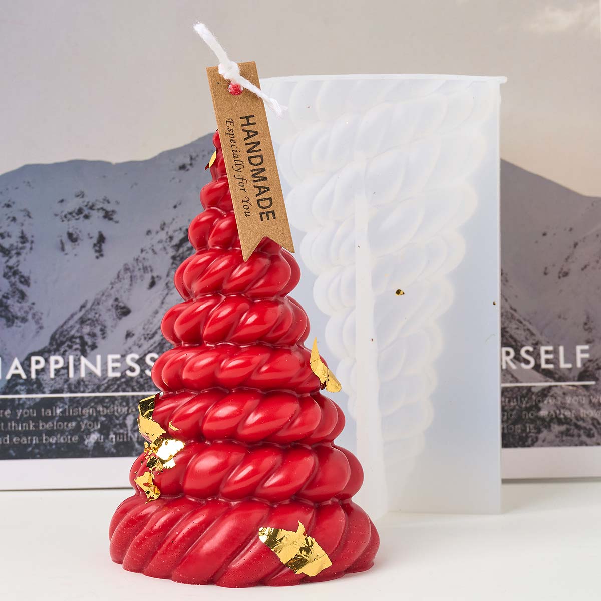 Cuerda de cáñamo 3D, árbol de  - Candle Making Kit Xmas reseña y precio