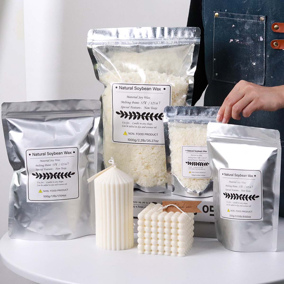 100/250/500/1000g escamas de c - Candle Making Kits reseña y precio