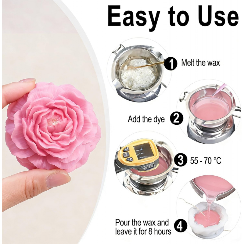 Juego de moldes para velas con - Candle Making Kits reseña y precio