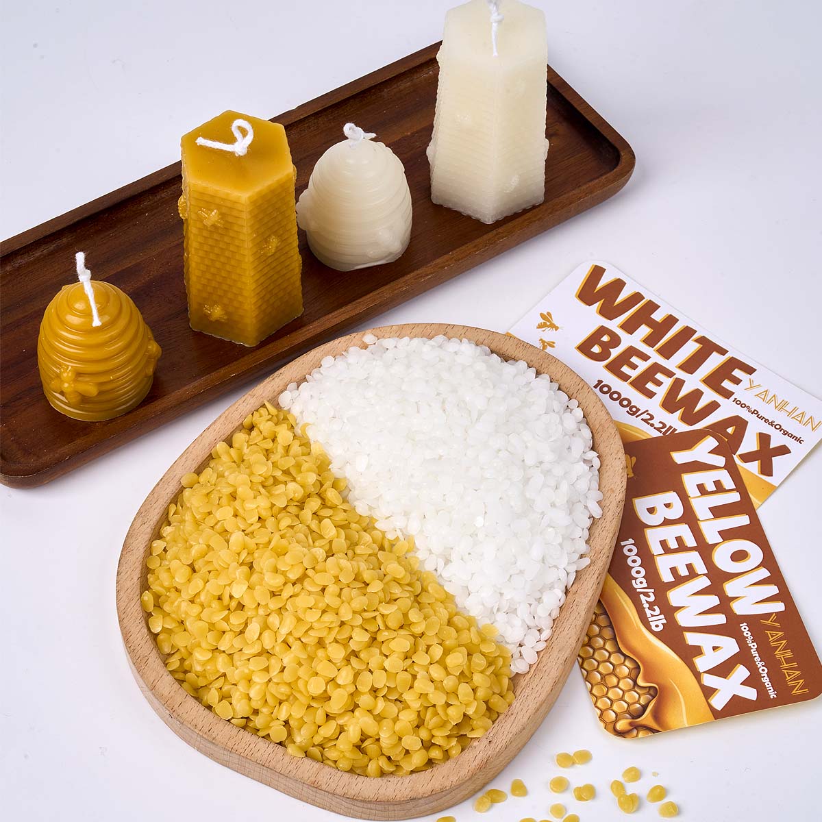 1000g puro Natural Granular bl - Candle Making Kit Beeswax reseña y precio