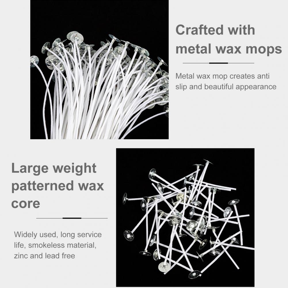 50 Uds. Mechas de vela de algo - Candle Making Kit Beeswax reseña y precio
