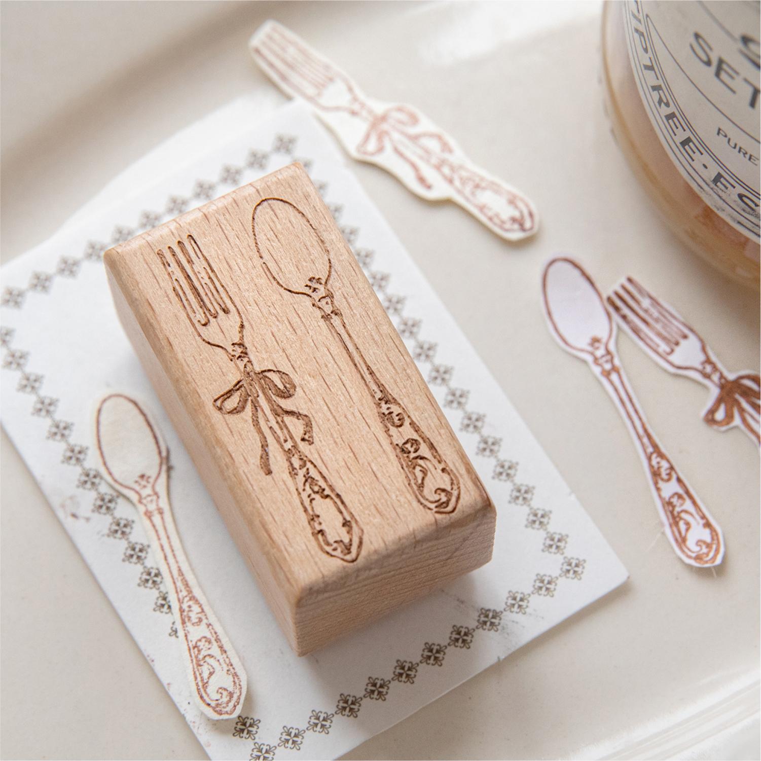 Sello de madera con diseño de  - Candle Making At Home reseña y precio