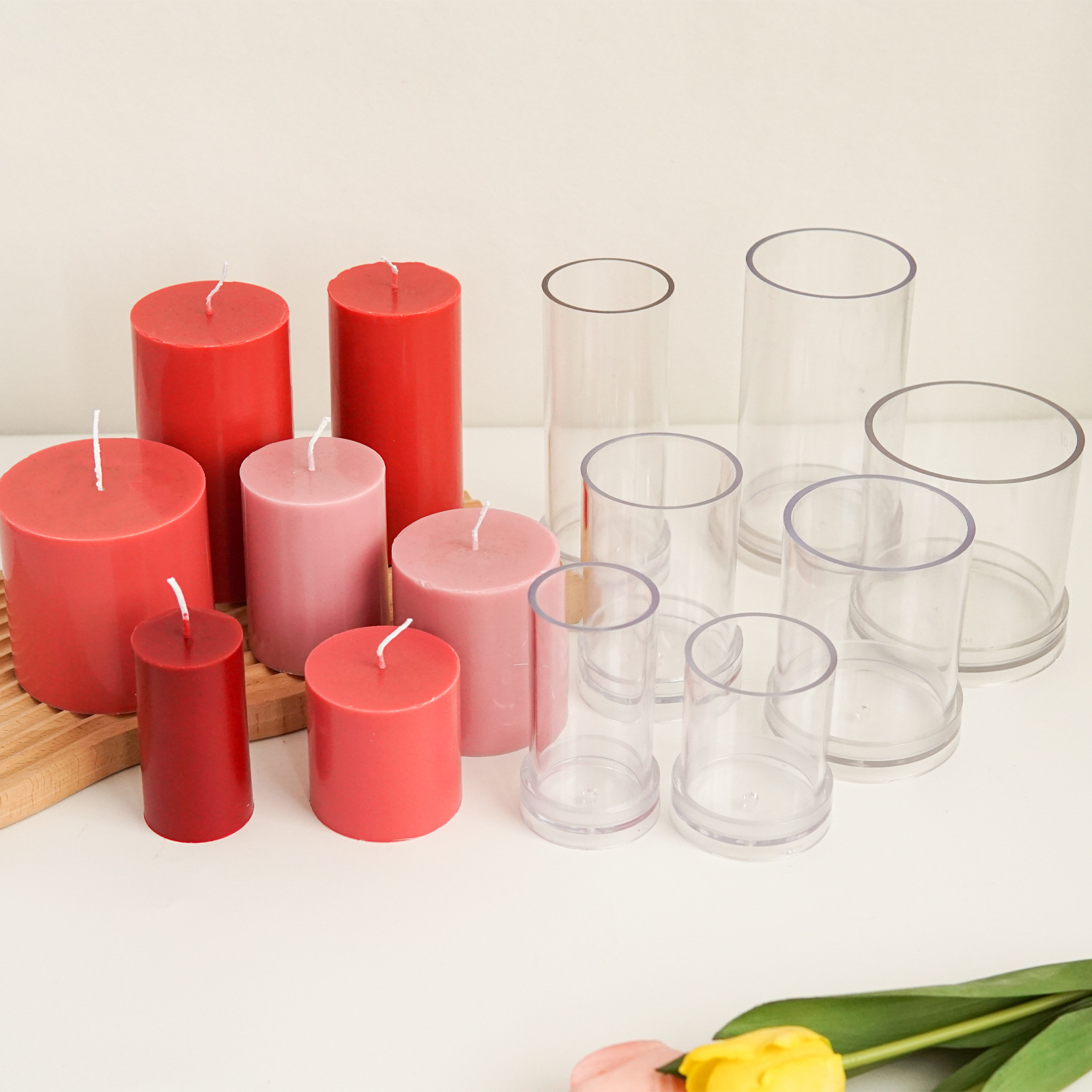 Varios moldes cilíndricos 3D p - Candle Making Kits reseña y precio