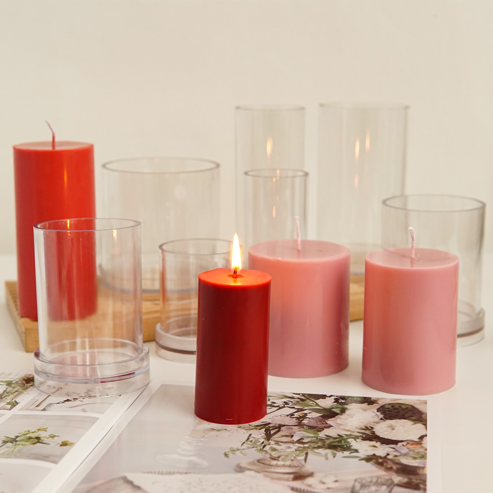 Varios moldes cilíndricos 3D p - Candle Making Kits reseña y precio