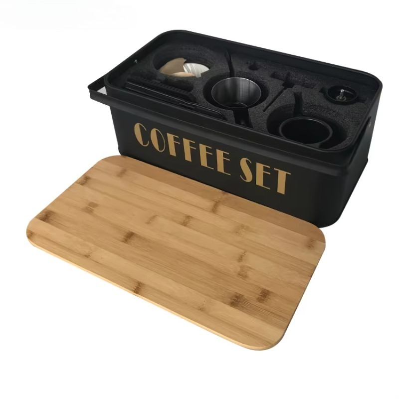 Juego de cafetera portátil con - Pour Pot Aluminum reseña y precio