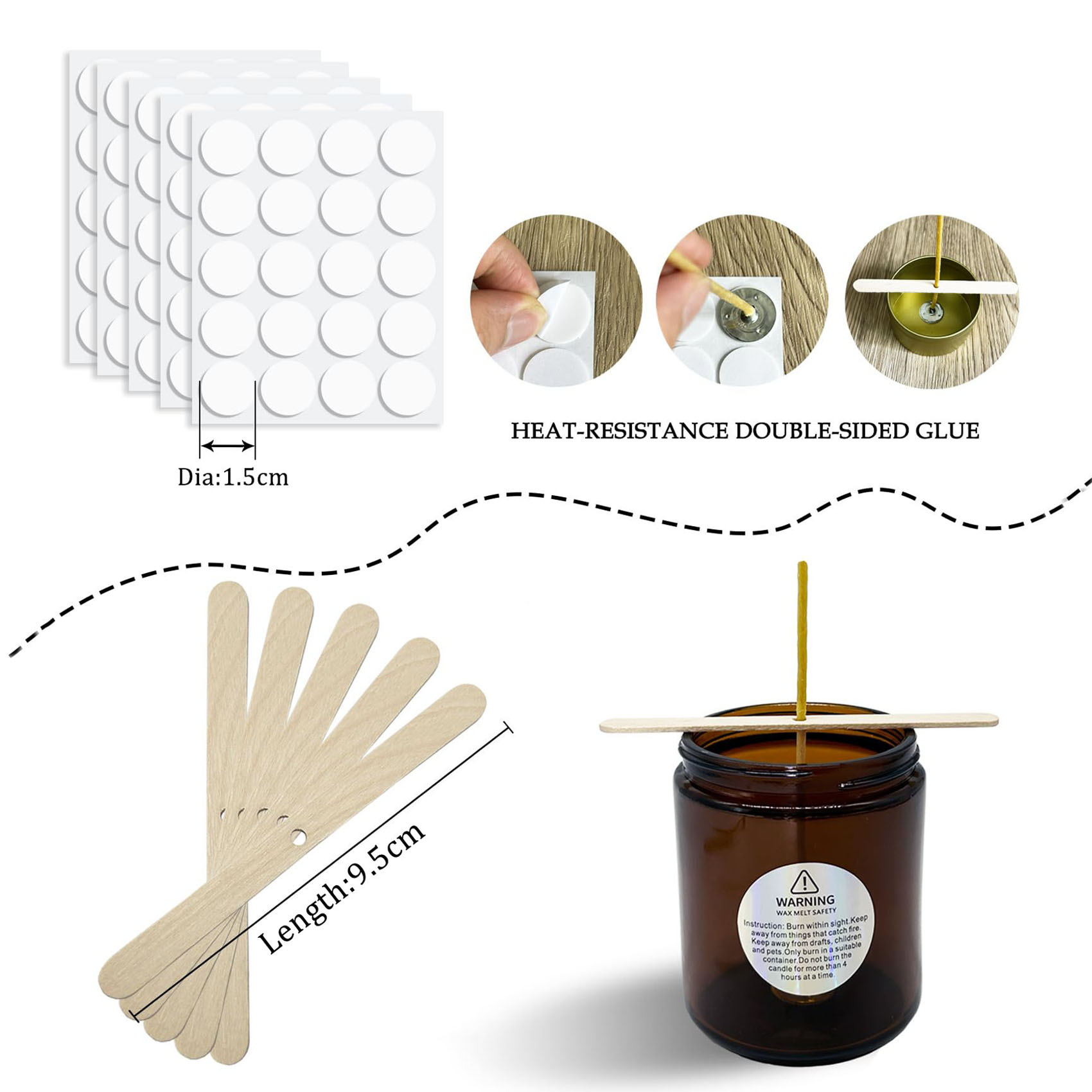 100 Uds mechas de vela de cera - Candle Making Kit Beeswax reseña y precio