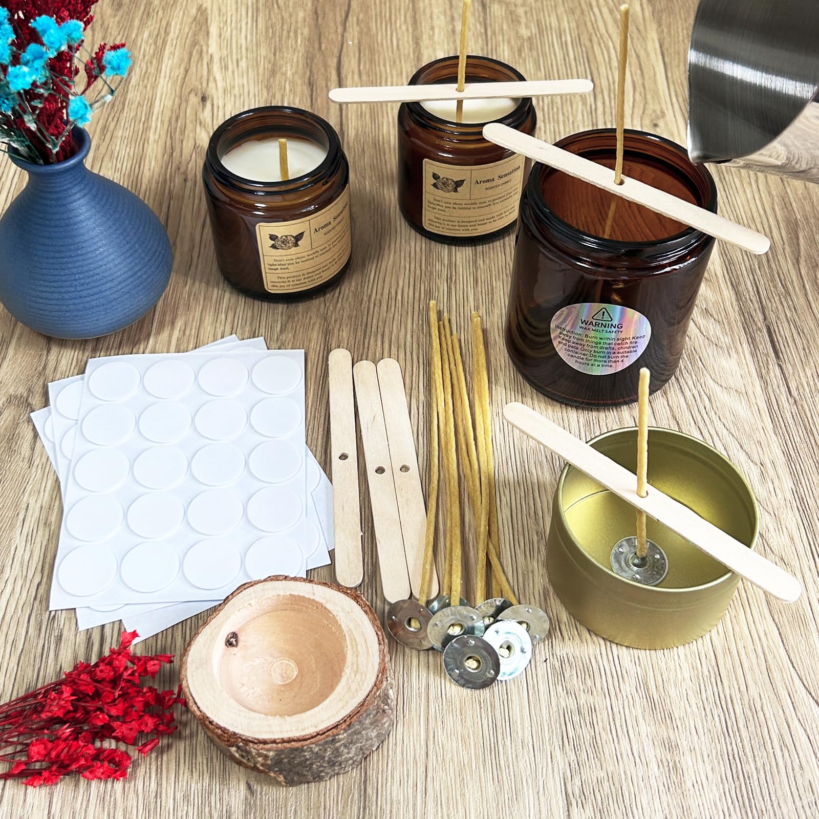 100 Uds mechas de vela de cera - Candle Making Kit Beeswax reseña y precio