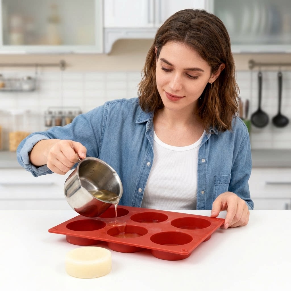 Molde Redondo de Silicona para - Candle Making Easy reseña y precio