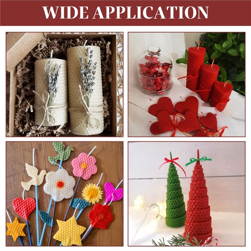 24 hojas de cera de abejas de  - Candle Making Kit Beeswax reseña y precio